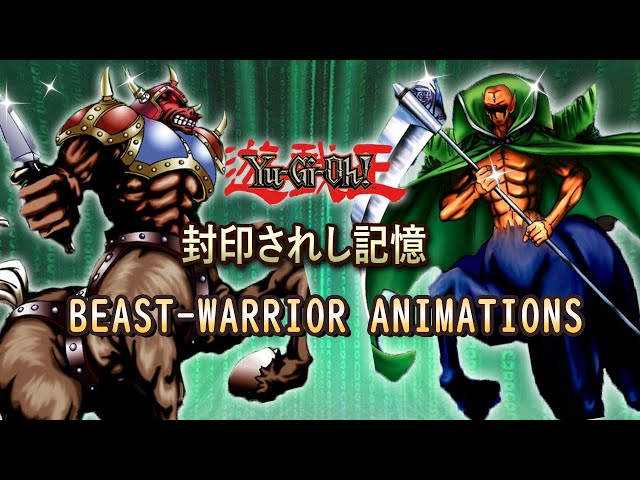 Yugioh Forbidden Memories - All Beast-Warrior Attack Animations [4K]【遊戯王】封印されし記憶 ＊ 獣戦士族の全アニメーションまとめ