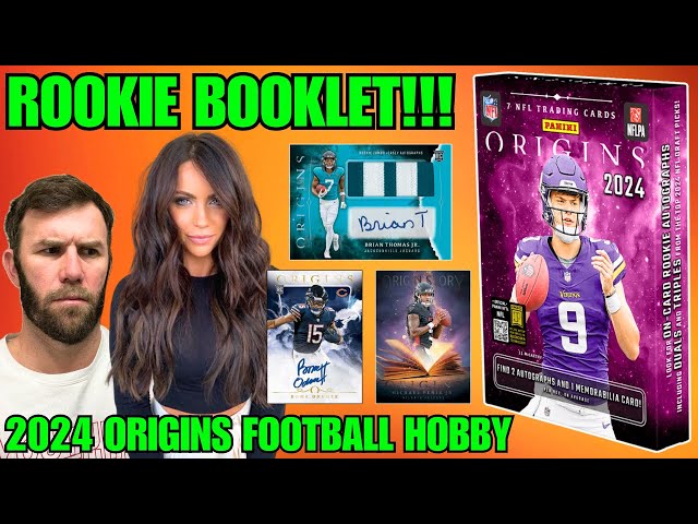 WE PULLED A ROOKIE BOOKLET! 2024 ORIGINS FOOTBALL HOBBY BOX REVIEW