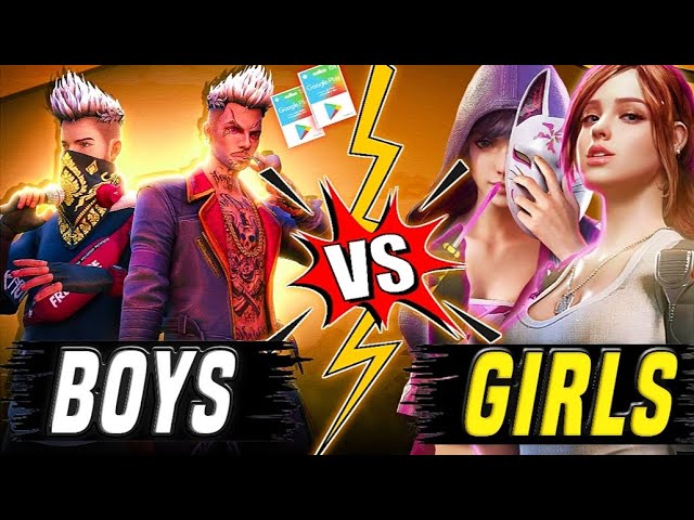 Boys☠️ Vs Girls 🤡 - Intence Battle Must Watch!! 🔥- Garena Free Fire