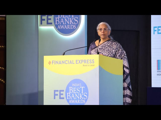 Smt Nirmala Sitharaman's address & interaction at the FE India's Best Bank Awards in Mumbai