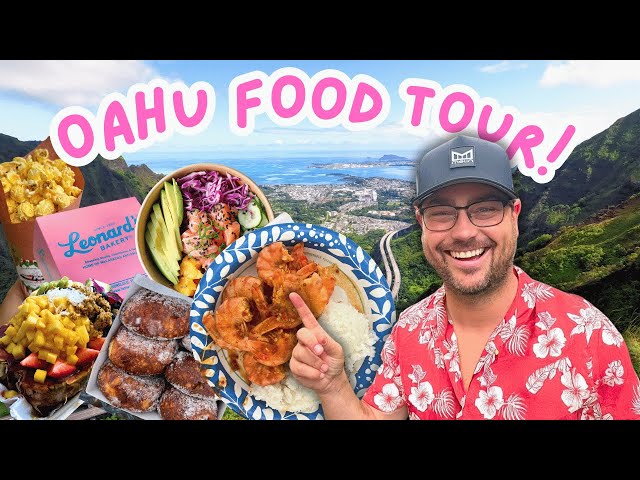 HAWAII’S Most Scenic Food Tour!! Must Eat Waikiki to North Shore OAHU