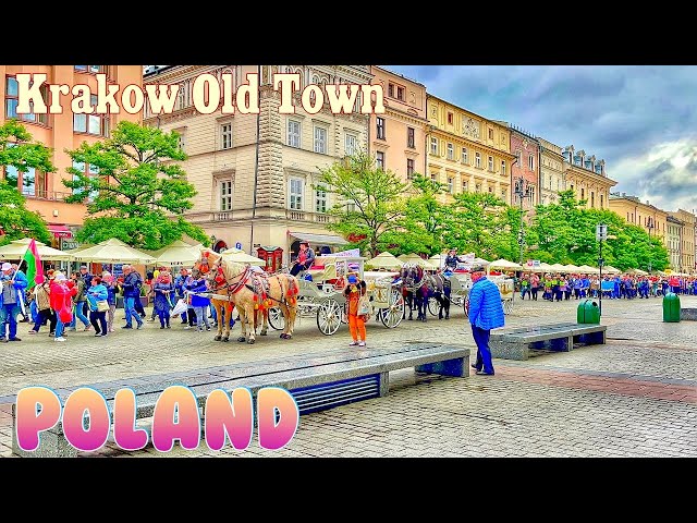 Poland 🇵🇱 Walking Tour, krakow The Most Beautiful City…!