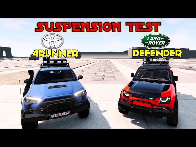 Suspension Showdown: DEFENDER vs 4RUNNER – Ultimate Off-Road Track Test | BeamNG.Drive | TanXFury