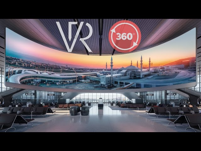 Exploring the World's Largest Airport in 8K 360 VR Istanbul Turkey 🇹🇷