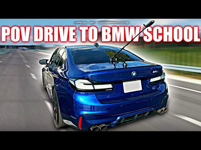 We Back POV DRIVE TO BMW SCHOOL 360 CAM!!