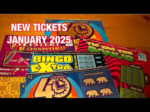 Brand New January 2025 Tickets‼️California Lottery Scratchers🤞🍀🍀🍀