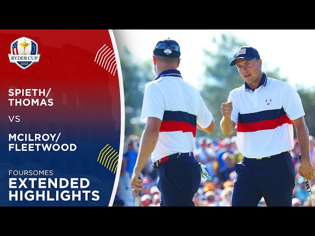 Spieth/Thomas vs McIlroy/Fleetwood Extended Highlights | 2023 Ryder Cup