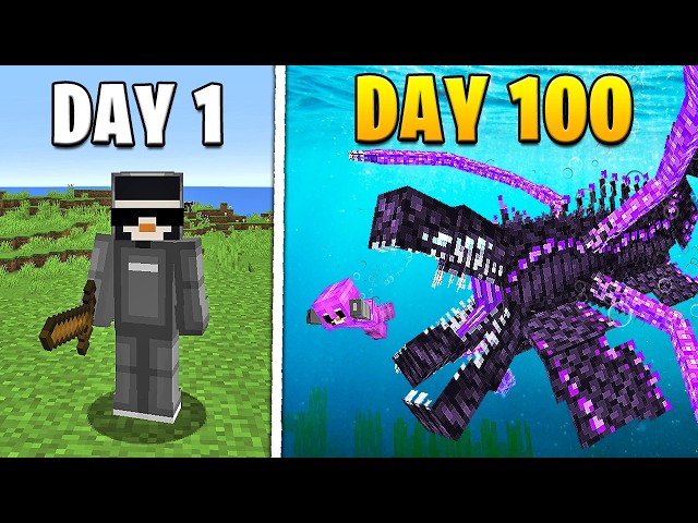 I Survived 100 Days with EVERY MOD in Minecraft Hardcore...