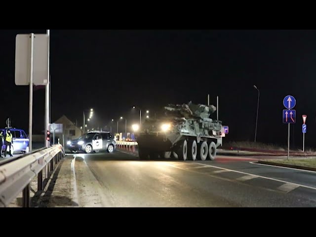 U.S. Army 2nd Cavalry Regiment Crosses into Latvia