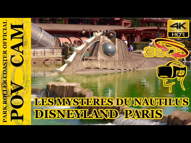 Les Mystères du Nautilus - On Ride / POV CAM - 360° - Disneyland Paris