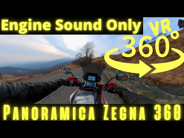 VR 360° Panoramica Zegna on KTM 1290 Super Adventure R (Engine Sound Only)