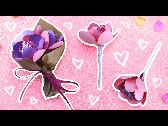 DIY Mini Lollipop Flower Bouquet! 💐 Papercrafts