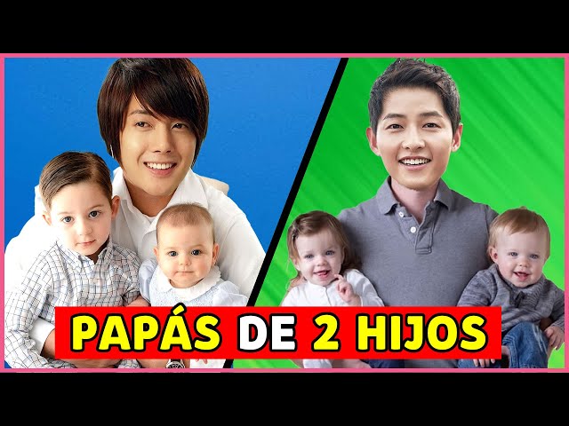 9 ACTORES COREANOS que tienen 2 HIJOS O MAS en la VIDA REAL