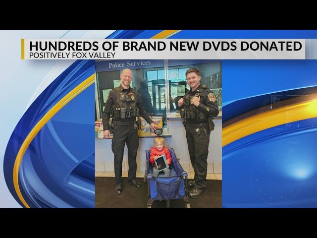 Positively Wisconsin: Hundreds of brand new DVDs donated to Neenah PD