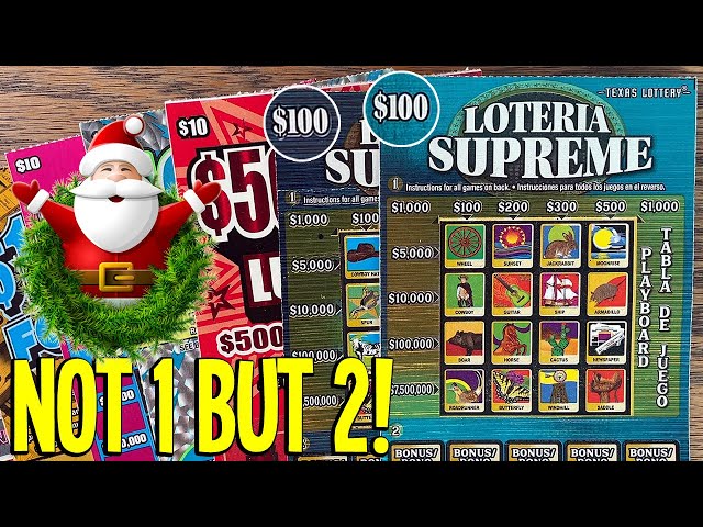 NOT 1 BUT 2 $100 Lottery Tickets! 🎅 MERRY CHRISTMAS!!