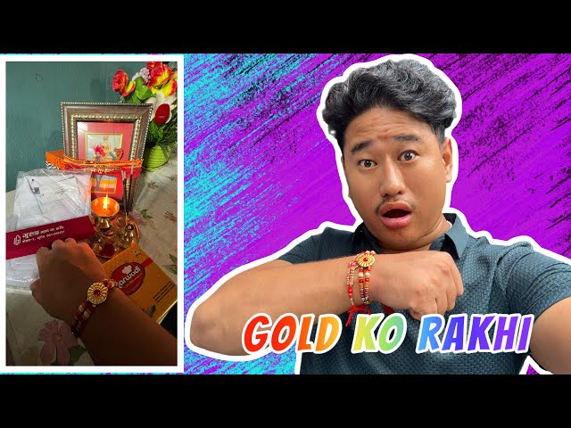 Gold ko Rakhi😳| HAPPY RAKSHA BANDHAN 🩵 #teachubro