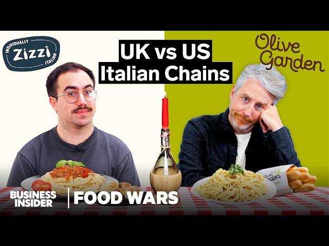 US vs UK Olive Garden vs Zizzi | Italian Chains | Food Wars | Insider Food