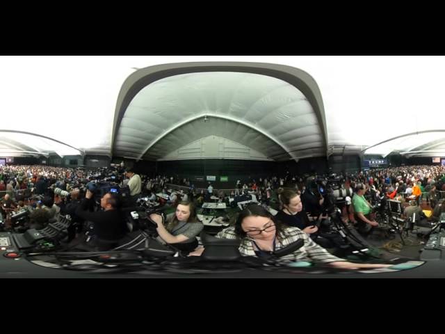 A 360° view of Donald J. Trump's first rally in N.H.