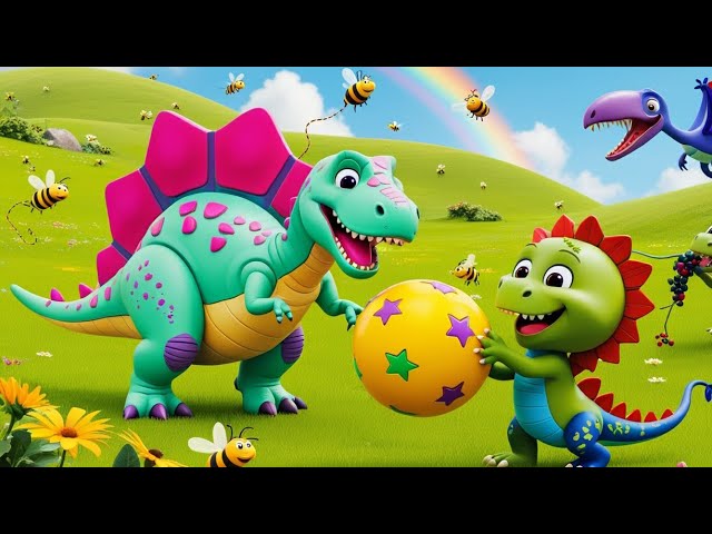 Ball Learning Song with Dinosaur | Baby Dinosaur Song & Learning Life of Dinosaurs for Kids