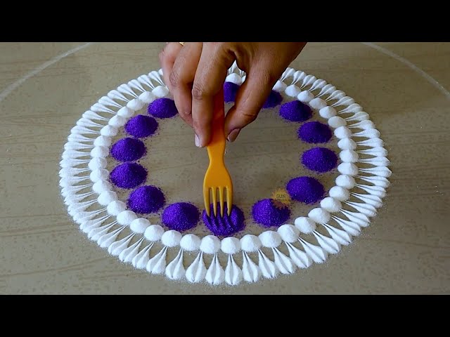 easy and small rangoli for everyday unique rangoli designs spoon satisfying video