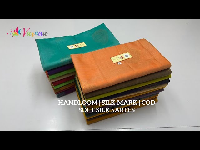 handloom made pure soft silk sarees with silk mark | silk sarees online shopping with varnaa