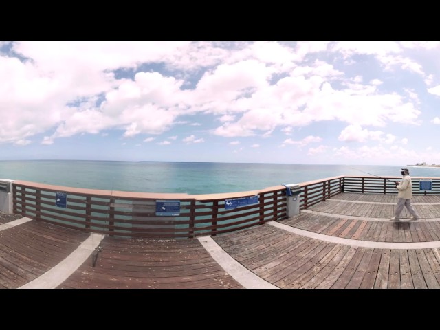 Juno Beach Fishing Pier - 360 VR VIDEO