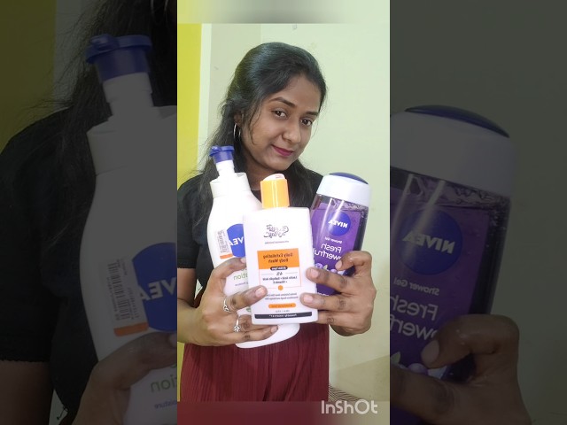 సమ్మర్ లో మన స్కిన్ ని ఎలా కాపాడుకోవాలి# nivea lotion#shower gel#body wash#vlogs#summer