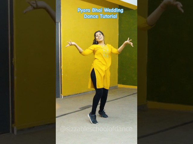 Pyara Bhaiya Mera - Wedding Dance Tutorial #youtubeshorts #shorts #wedding #bollywood #explore