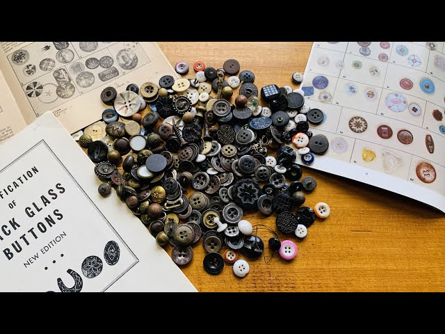 Time Capsule of Historical Antique Buttons / Sorting & Identification Victorian , Civil War , Glass