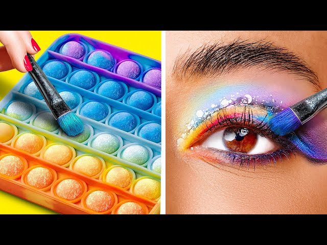 TRUCOS DE MAQUILLAJE GRACIOSOS Y CASEROS || Ideas femeninas simples y originales por 123 GO Like!