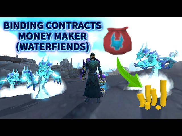 AFK Money Maker With Waterfiends (Binding Contracts) || RuneScape 3 ||