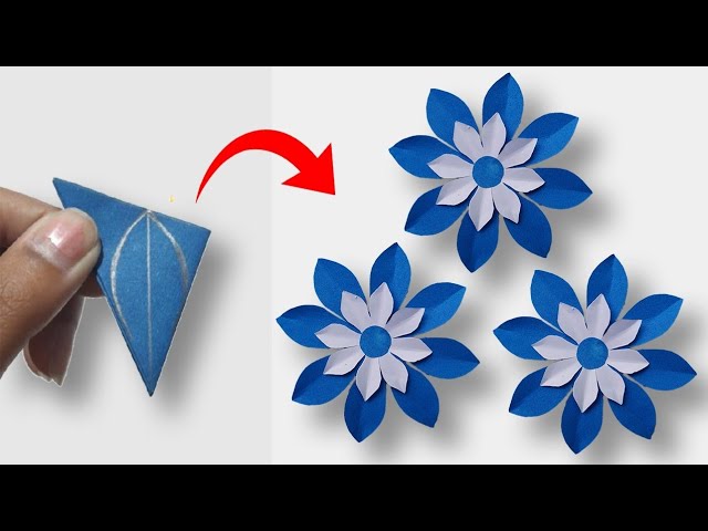 Flower making with paper | Make flower with paper | Easy flower origami