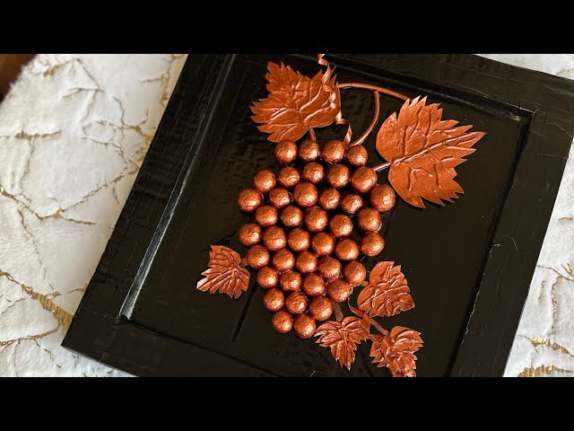 Grape Bunch Decor/DIY 3D Wall Decor/ Diy Antique wall Decor/Card Board Craft/Best Out Of waste