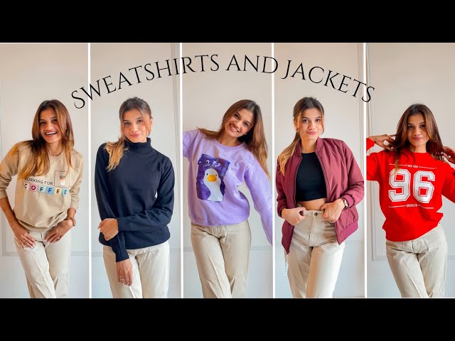 Amazon Sweatshirts and Jackets Under ₹1500 🧥 🧣| Shreeja Bagwe