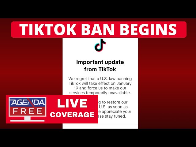 TikTok Ban Begins - LIVE Countdown Coverage & Breaking News Shutdown Updates