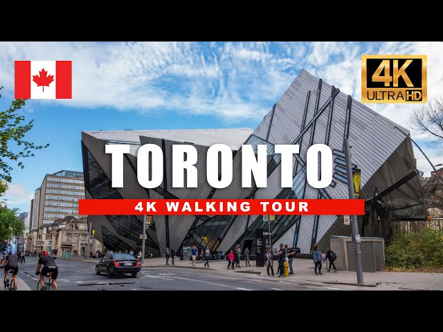 TORONTO, Canada 4K Walking Tour 🌷 Spring Walk  through Downtown Toronto | 4K HDR 60fps