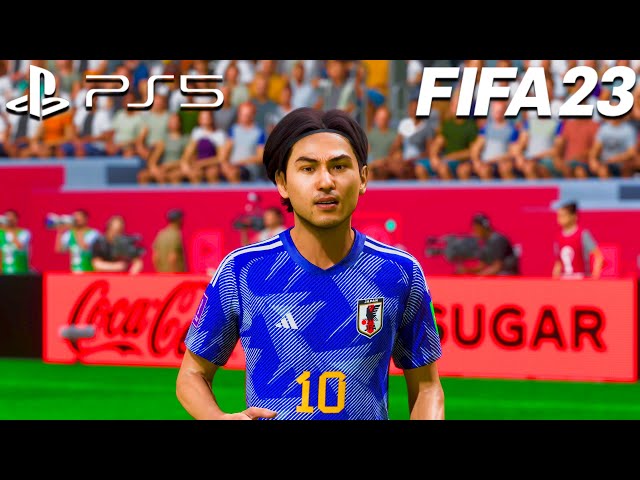 FIFA 23 PS5 | 日本 vs ドイツ | カタール・ワールドカップ | 4K |【AI vs AI】