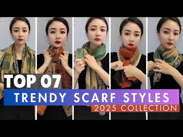 Fashion Trends Scarf Ideas 🧣 For Girls | 7 Chic Scarf Styles P3 스카프 묶는 스타일 #scarf