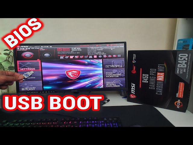 mSi B450 Gaming Pro Carbon Max Wifi Bios And USB Boot