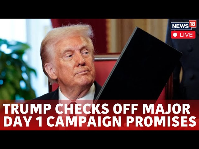 Trump Signs First Round Of Executive Orders | Trump Live News | Tarrif | Ukraine |News18 Live | N18G