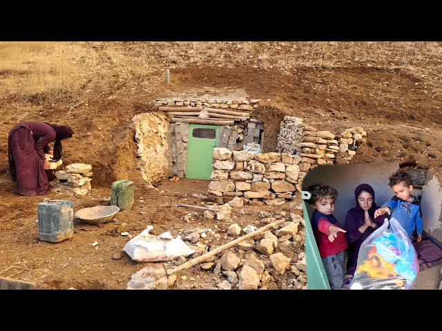 A kitchen made of stone: The hard life of a nomadic mother in the cold