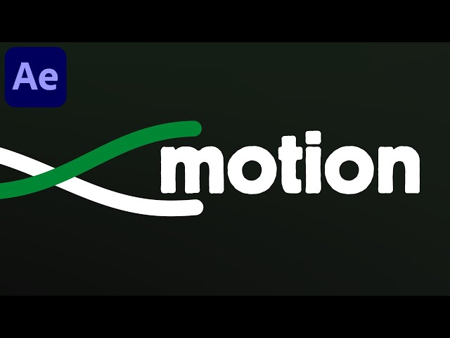 Minimal Line Motion Graphics Text Animation in After Effects - After Effects Tutorial