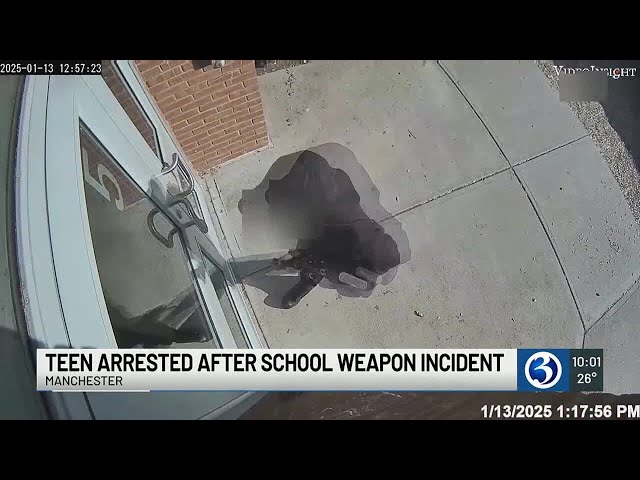 Teen arrested after school weapon incident in Manchester