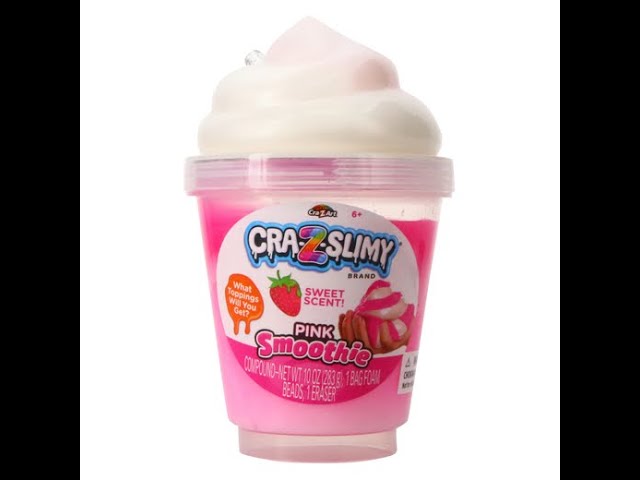 Cra-Z-Art Cra-Z-Slimy Strawberry Pink Smoothie Swirl Slime Jar (Five Below)