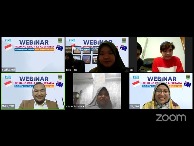 Webinar "Peluang Kerja ke Australia"