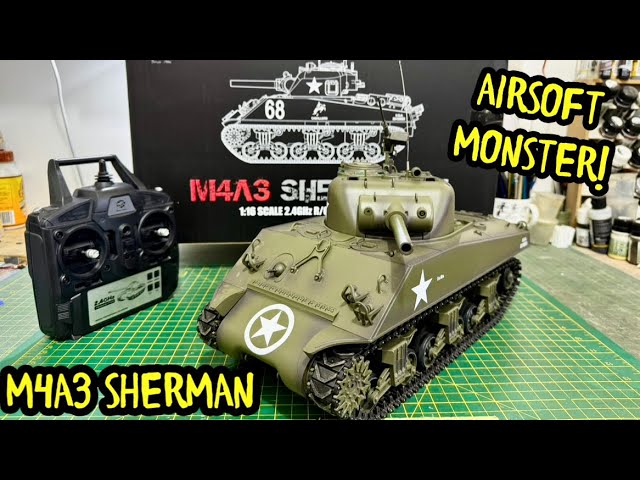 Unboxing the M4A3 Sherman Airsoft RC Tank 7.0 by Heng Long. Great for Beginners #automobile #cool