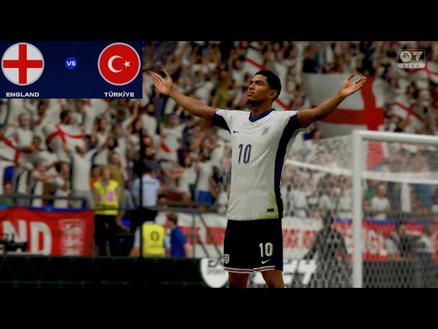 FC 24_ England vs. Turkiye - EURO 2024 Round of 16 Match at Arena Aulschalke | PS5™ [4K60]