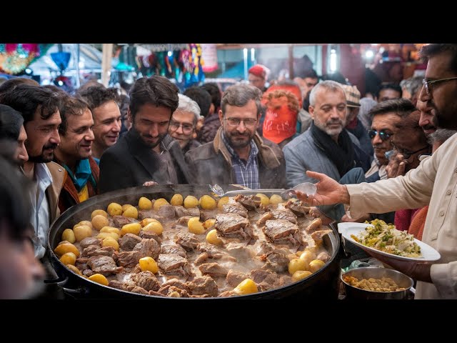 AMAZING ! MOST CROWDED AFGHANI MUTTON ROSH RECIPE | MASSIVE AMOUNT MEAT 500 KG COOKING | STREET FOOD