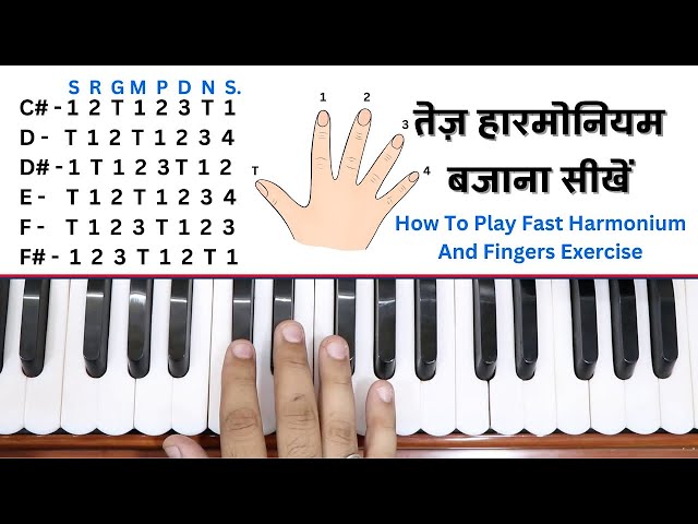 How to play fast fingers on harmonium | #harmoniumguru