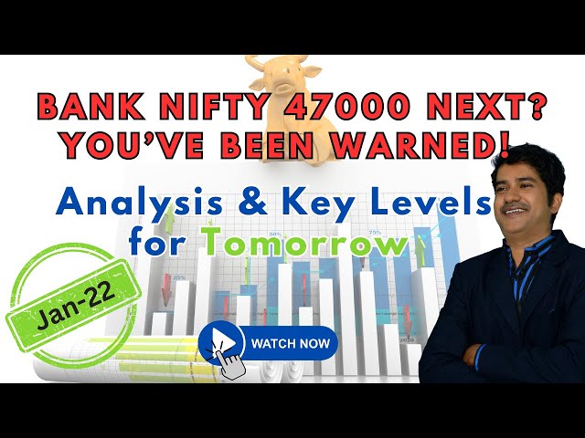 Post-Market Analysis: NIFTY & BANK NIFTY Key Levels for Wed, Jan-22